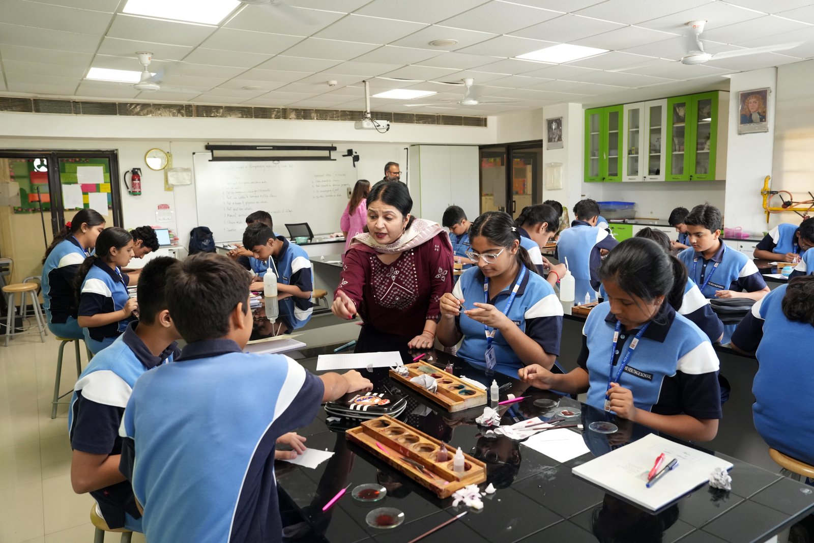 Students engaged in experiential, hands-on learning