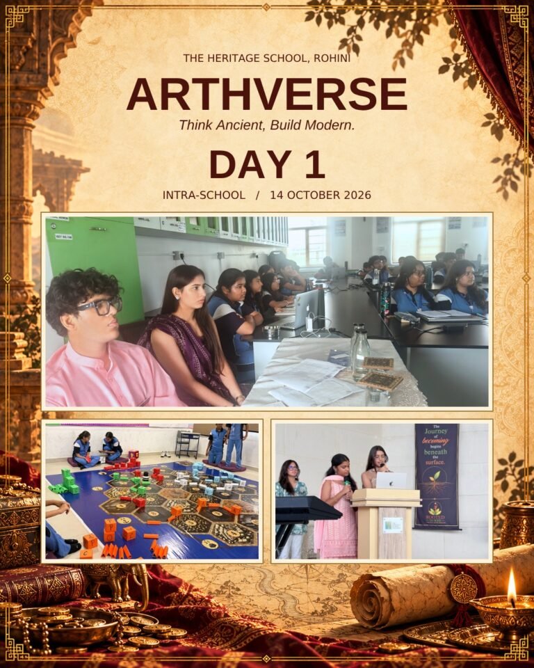 Arthverse 2026 commerce fest at The Heritage School, Rohini