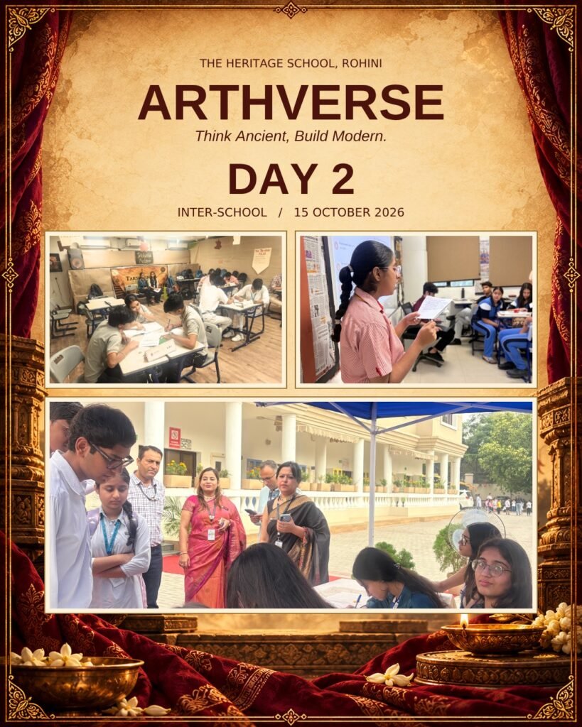 Arthverse 2026 commerce fest at The Heritage School, Rohini