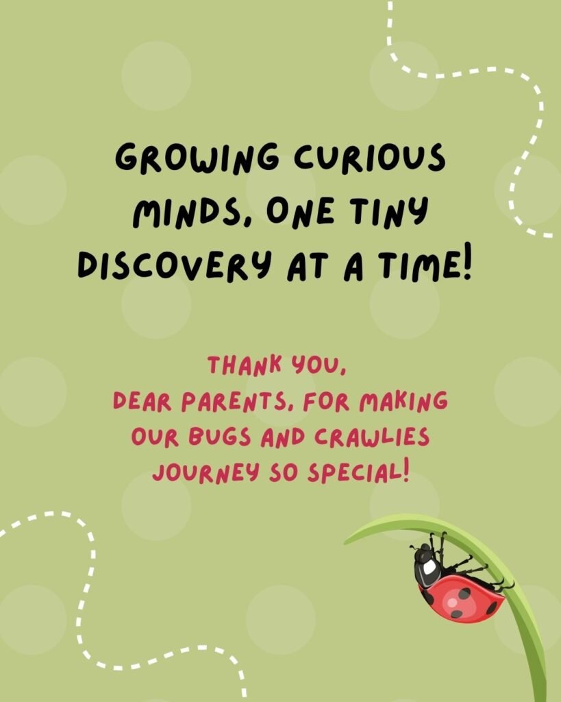 Bugs and Crawlies month at The Heritage School, Rohini